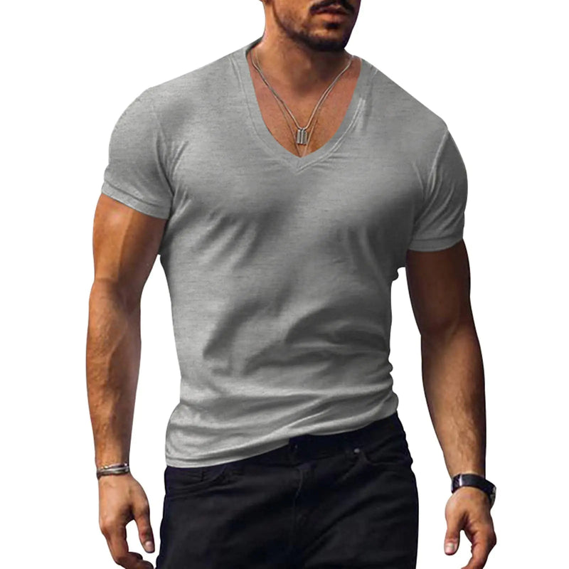 Muscle Men’s V-Neck Short Sleeve T-Shirt