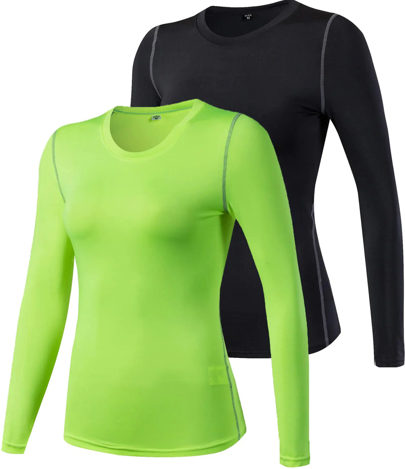Pack Women’s UPF 50+ Long Sleeve Compression Shirts