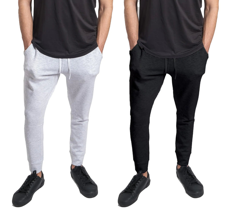 Kenneth Cole REACTION Men’s Stretch Scuba Knit Joggers 2-Pack